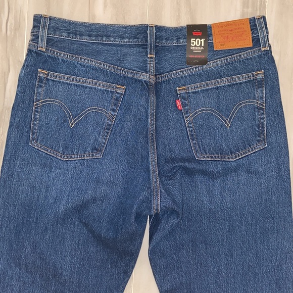 Levi’s Premium 501 Distress & Raw Hem (2018), Capital E, 32x28, NWT, $108 MSRP - Picture 12 of 13